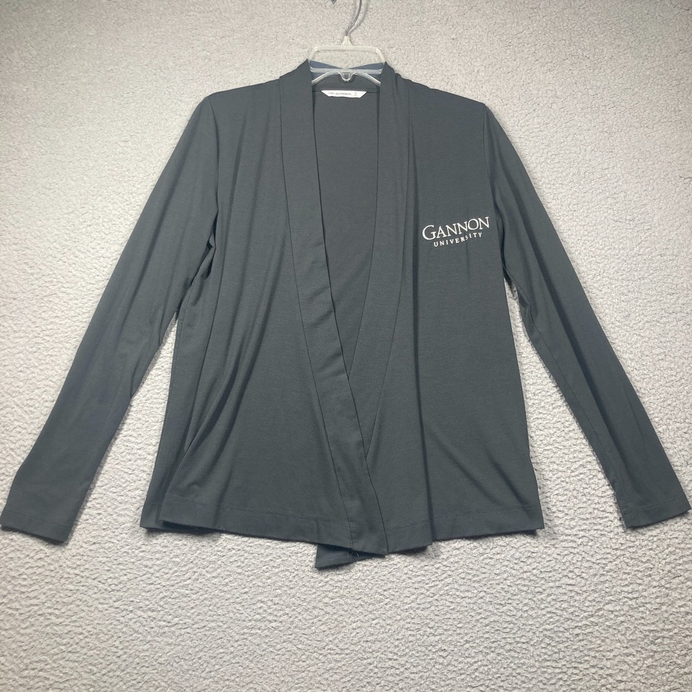 Gannon University‎ Sweater Women's Small Gray Lightweight Open Front Cardigan